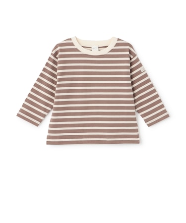 【防汚加工】ボーダー長袖Tシャツ