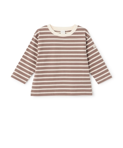 【防汚加工】ボーダー長袖Tシャツ