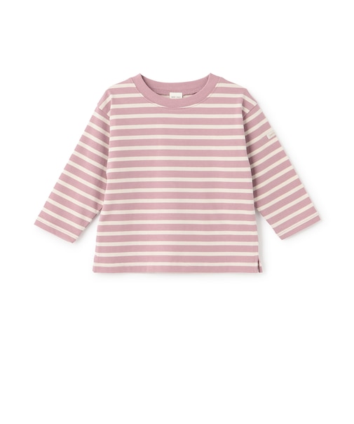 【防汚加工】ボーダー長袖Tシャツ