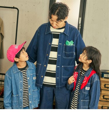 【親子リンク】【DAD】デニムカバーオール