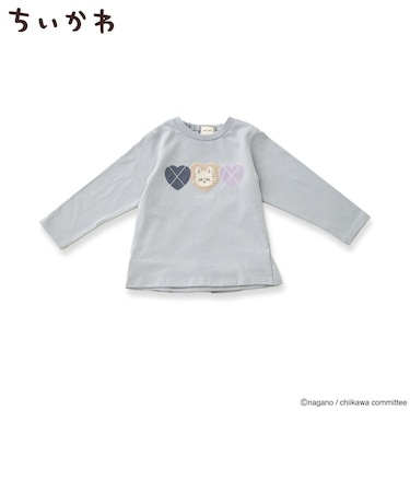 【アニメちいかわ】アーガイル長袖Tシャツ
