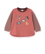 アソート刺しゅうワッペン長袖Tシャツ