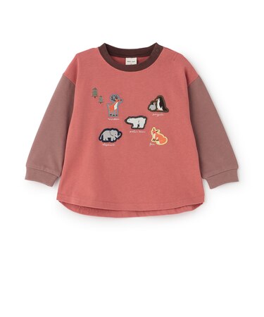 アソート刺しゅうワッペン長袖Tシャツ