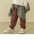 のびのびカットツイルテーパードパンツ