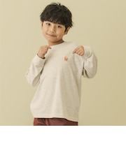 【365D.】ワンポイント刺しゅうワイド長袖Tシャツ