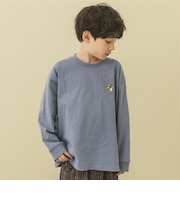【365D.】ワンポイント刺しゅうワイド長袖Tシャツ