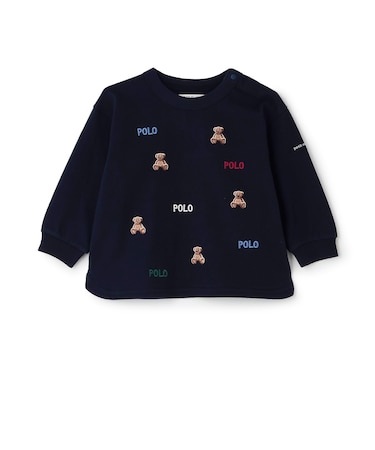 【POLO BCS/リンク】くま刺しゅう長袖Tシャツ