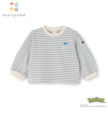 【モンポケ】刺しゅうTシャツ