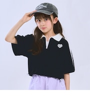 【インナーつき】ハーフジップクロップド半袖Tシャツセット