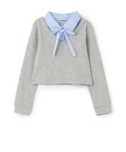 シャツレイヤードテレコ長袖Tシャツ