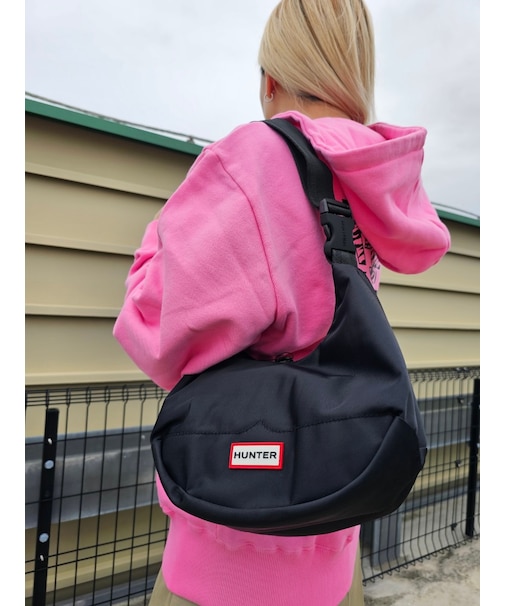 HUNTER/UBS3601KBM ナイロン ミディ ホーボー ショルダーバッグ ハンター レディース メンズ ムラサキスポーツ