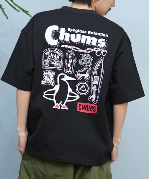 【ムラサキスポーツ別注】CHUMS/CH01-2413 半袖Tシャツ バックプリント チャムス メンズ ムラサキスポーツ限定