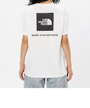 THE NORTH FACE/NTW32447 ショートスリーブバックスクエアーロゴティ 半袖Tシャツ 静電ケア   ザ・ノースフェイス レディース ムラサキスポーツ【正規代理店】