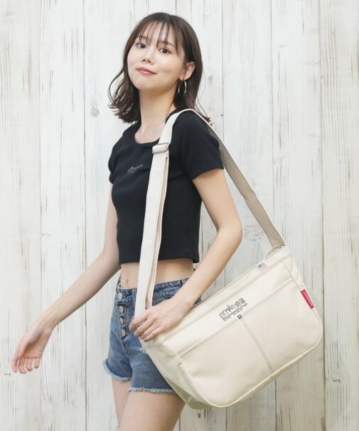 【限定】Manhattan Portage/ショルダーバッグ PINE STREET SHOULDER CANVAS LITE 25 MP2415CVL25 キャンバス 雑貨 マンハッタンポーテージ ユニセックス メンズ レディース ムラサキスポーツ限定