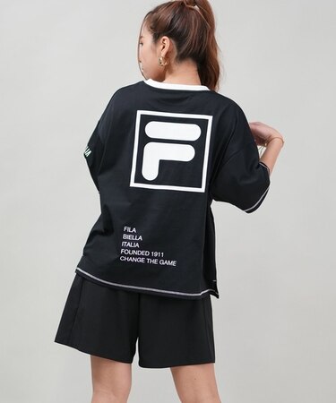 FILA/325060 水着 4点セット 半袖ラッシュガード フィラ レディース ムラサキスポーツ