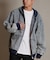 【限定】DEARLAURE/DENIM PARKA JK D25F-0105 デニム パーカー ジャケット ジップアップ フーディー ウォッシュ加工 ヴィンテージ風 ディアローレル メンズ ムラサキスポーツ限定