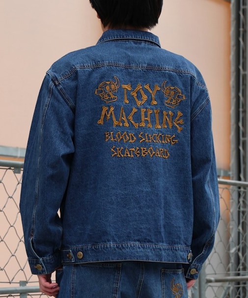 TOYMACHINE/SKULL MNST DENIM JACKET MTMPGJK1 デニムジャケット セットアップ対応 アウター トイマシーン メンズ ムラサキスポーツ