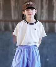 THE NORTH FACE/キッズ NTJ32603 UPF15-30 ショートスリーブワイドショートティー ショート丈  半袖Tシャツ ザ・ノースフェイス 女の子 ムラサキスポーツ