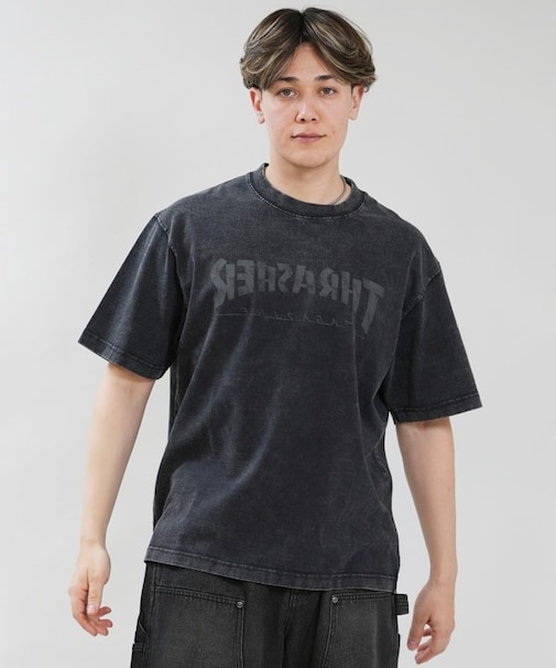 THRASHER/262TH1ST075 フロントプリント 半袖Tシャツ スラッシャー メンズ ムラサキスポーツ