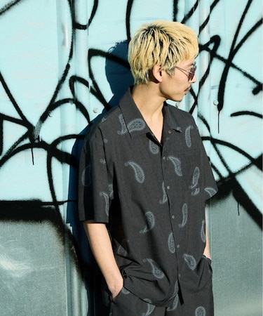 【ムラサキスポーツ限定】DEAR LAUREL/DL26S-2403 VACATION SHIR 水陸両用 セットアップ対応 半袖シャツ ディアローレル メンズ ムラサキスポーツ