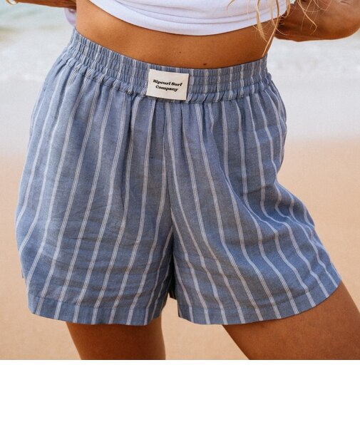 RIP CURL/051WWS パンツ ショーツ セットアップ対応 BEACH DAYS PINSTRIPE インポート リップカール レディース ムラサキスポーツ