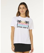 RIP CURL/0NCWTE 半袖Tシャツ MALIBU RELAXED TEE インポート リップカール レディース ムラサキスポーツ