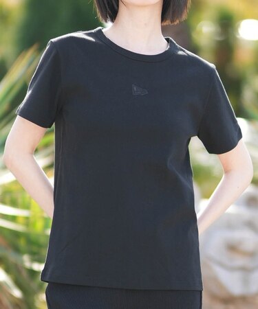 NEW ERA/14857963 Women's 半袖 Tシャツ Flag Logo ブラック ニューエラ レディース ムラサキスポーツ