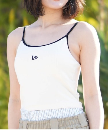 NEW ERA/14857969 Women's リブ クロップドキャミソール アイボリー ニューエラ レディース ムラサキスポーツ