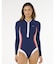 RIP CURL/19YWRV 水着 ビキニ UPF50+ ラッシュガード Surf Stripe UPF Surf Suit リップカール レディース ムラサキスポーツ