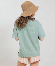 RIP CURL/RCL6S-4304 ラッシュガード 半袖Tシャツ UVケア WIDE FIT TEE リップカール レディース ムラサキスポーツ