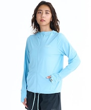 ROXY/RLY261031 水陸両用 長袖ラッシュガード ジップアップパーカー AUROLA ロキシー レディース ムラサキスポーツ