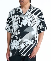 QUIKSILVER/EQYWT04691 SAFE PARADISE SS 半袖 シャツ 花柄 クイックシルバー メンズ ムラサキスポーツ