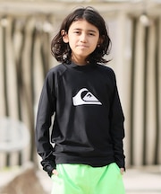 QUIKSILVER/キッズ 水着 ALL TIME LR YOUTH 長袖ラッシュガード 速乾 UPF50+ ストレッチ クイックシルバー 男の子 ムラサキスポーツ