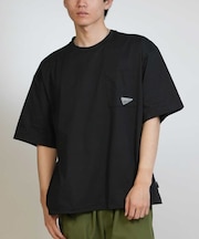 【限定】THREEWEATHER/水着 TW25S4301 ラッシュガード 半袖 Tシャツ UVカット 吸水速乾 水陸両用 スリーウェザー メンズ ムラサキスポーツ