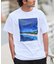 【限定】THREEWEATHER/水着 TW6S-4301 「永井博コラボ」半袖 Tシャツ ラッシュガード UVケア 水陸両用 スリーウェザー メンズ ムラサキスポーツ