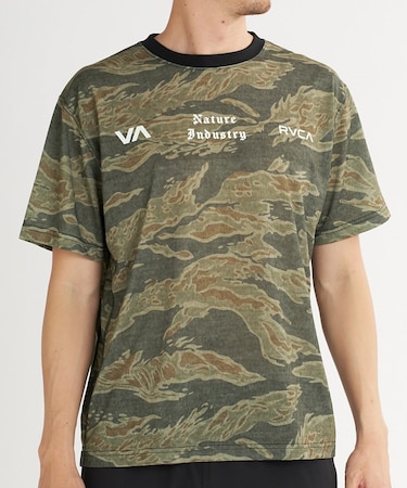 RVCA/BG04A219 速乾 軽量 ストレッチ 半袖 Tシャツ NATUR AND INDUSTRY VENT SS ルーカ メンズ ムラサキスポーツ