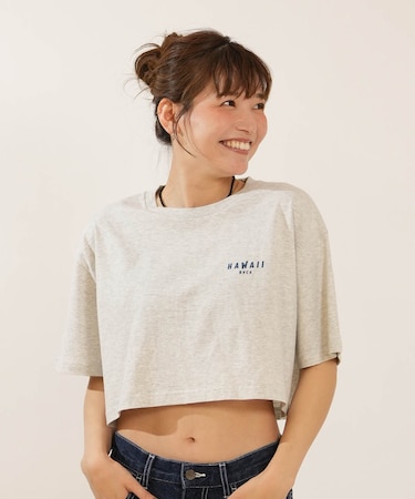 RVCA/BG04C219 半袖 Tシャツ クロップド丈 ショート丈 ルーズフィット HAWAII CROPPED LOOSE FIT ルーカ レディース ムラサキスポーツ
