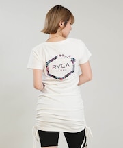 RVCA/BG04C365 ワンピース ミニ丈 HEX HAWAII TEE OP ルーカ レディース ムラサキスポーツ