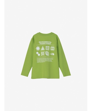 THE NORTH FACE/キッズ NTJ82533 長袖Tシャツ ロングスリーブグラフィックティー ザ・ノースフェイス 男の子 女の子 ムラサキスポーツ