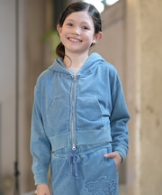 BILLABONG/キッズ 裏毛 セットアップ対応 ルーズクロップド丈シルエットパーカー ジップアップパーカー子供服 ビラボン 男の子 女の子 ムラサキスポーツ