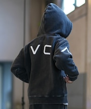 RVCA/キッズ BG046003 裏起毛 セットアップ対応 ジップアップ パーカー フーディー 子供服 ルーカ 男の子 女の子 ムラサキスポーツ