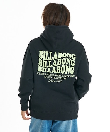 BILLABONG/BG014022 プルオーバー パーカー フーディー バックプリント WAVE LOGO LOOSE FIT PARKA ビラボン レディース ムラサキスポーツ