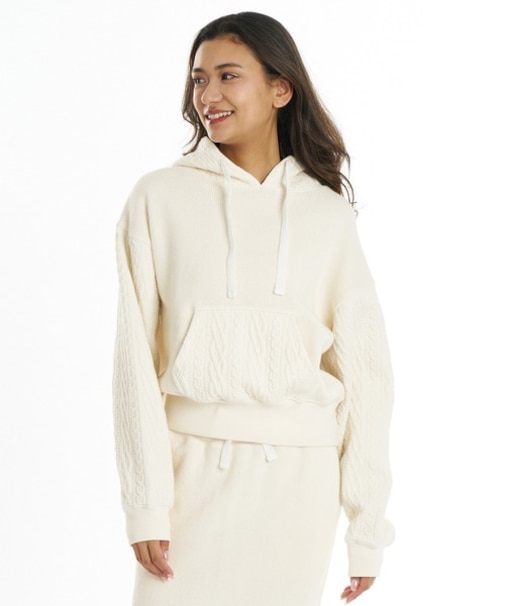 BILLABONG/BG014023 プルオーバー パーカー セットアップ対応 フーディー ニット QUILT MIX LOOSE FIT PARKA ビラボン レディース ムラサキスポーツ