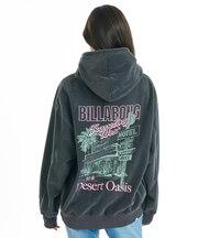 BILLABONG/BG014025 プルオーバー パーカー フーディー バックプリント SUEDE LIKE BONDING FLEECE ビラボン レディース ムラサキスポーツ