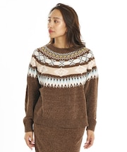 BILLABONG/BG014604 ニット セーター セットアップ対応 クルーネック FAIR ISLE CREW SWEATER クルーネック FAIR ISLE CREW SWEATER ビラボン レディース ムラサキスポーツ