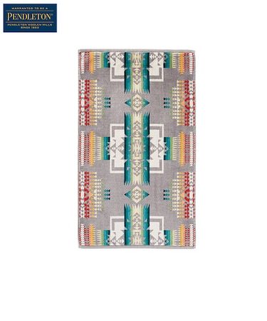 PENDLETON (ペンドルトン) アイコニック ジャガードハンドタオル Chief Joseph Grey (チーフジョセフグレー)