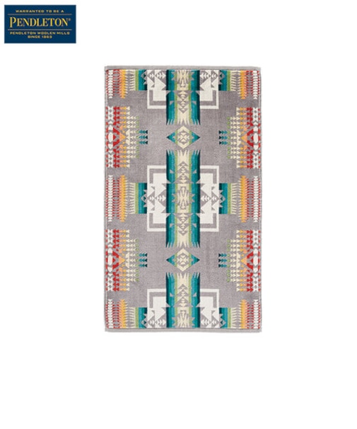 PENDLETON (ペンドルトン) アイコニック ジャガードハンドタオル Chief Joseph Grey (チーフジョセフグレー)