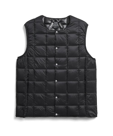 TAION (タイオン) - CREW NECK BUTTON DOWN VEST (クルーネックボタンダウンベスト) TAION-004
