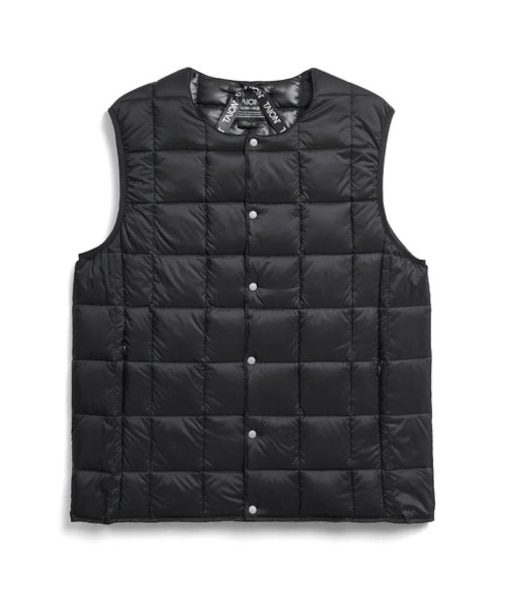 TAION (タイオン) - CREW NECK BUTTON DOWN VEST (クルーネックボタンダウンベスト) TAION-004
