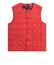 TAION (タイオン) - CREW NECK BUTTON DOWN VEST (クルーネックボタンダウンベスト) TAION-004